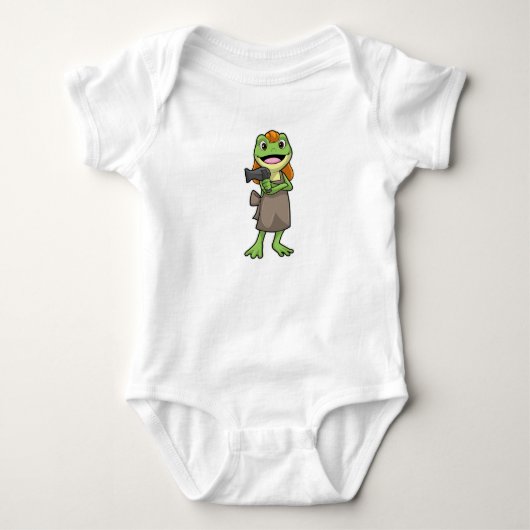 Body Grenouille coiffeuse avec sèche-cheveux (Devant)