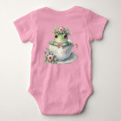 Body Grenouille lunaire en Teacup Floral (Dos)