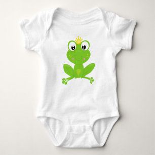 Body Grenouille mignonne, Grenouille verte, Couronne, P