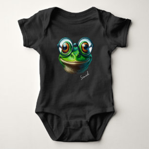Body Grenouille Mignonne Portant des Lunettes de Taille
