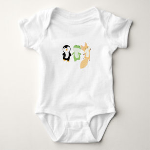 Body Grenouille renard pingouin Animaux amusants Enfant