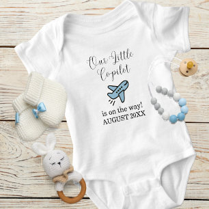 Body Grossesse Bébé Garçon Avion Petit Copilote Personn