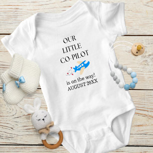 Body Grossesse Bébé Garçon Avion Petit Copilote Personn