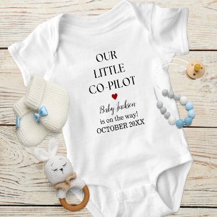 Body Grossesse Bébé Garçon Avion Petit Copilote Personn