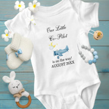 Grossesse Bébé Garçon Avion Petit Copilote Personn