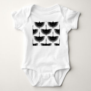 Body Grue gracieuse : Motif d'oiseaux orientaux