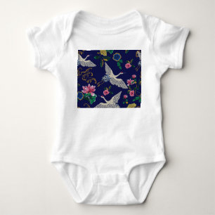 Body Grues brodées et fleurs, vintage transparent p