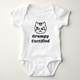 Body "Grumpy Certified" Drôle Cat Mème Design