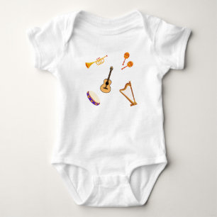 Body Guitare, harpe, trompette, Tambourine