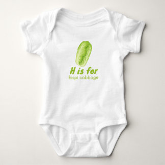 Body H est pour HISPPI CABBAGE Green Veggie Alphabet