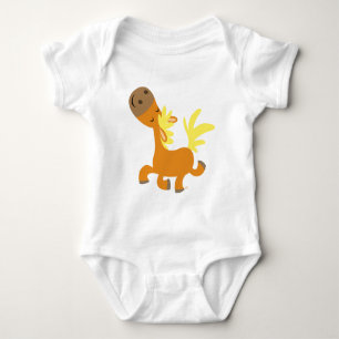 Body Habillement heureux de bébé de poney de bande