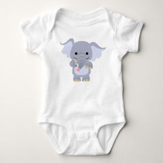 Body Habillement heureux de bébé d'éléphant de bande