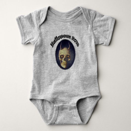 Body Halloween 2018 Crâne Bébé Bodysuit (Devant)