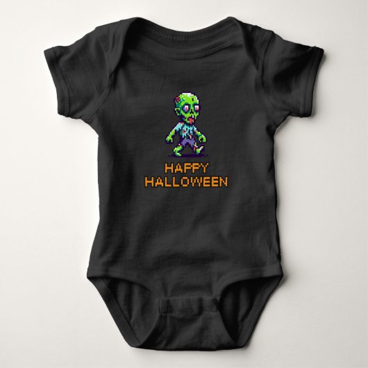 Body Halloween 8 bits drôle zombie (Devant)