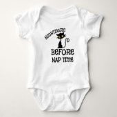 Body Halloween Chat noir Bébé Sleeper Bodysuit (Devant)