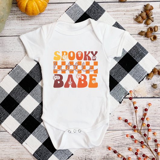 Body Halloween Effrayant Petit Bébé Rétro Groovy Drôle