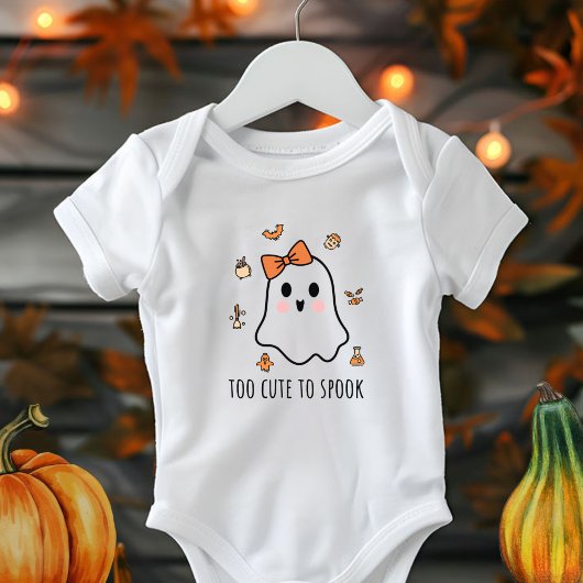 Body Halloween Filles Bébé Fantôme Trop Mignonne Pour P