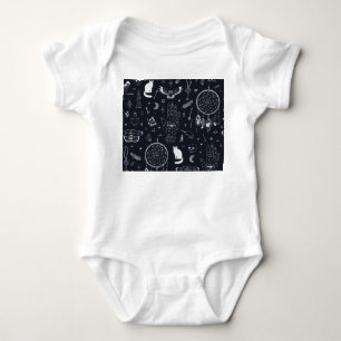 Body Halloween Magic : Vintage Doodle Motif.