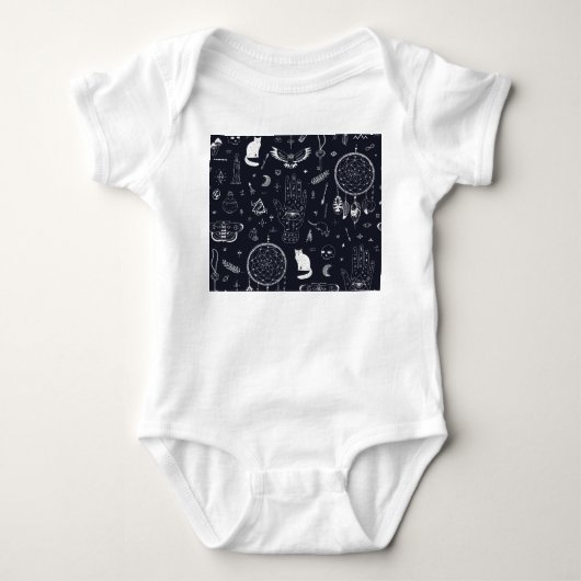 Body Halloween Magic : Vintage Doodle Motif. (Devant)