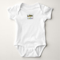 HAMbWG Baby - T-shirt de poisson biologique pour g