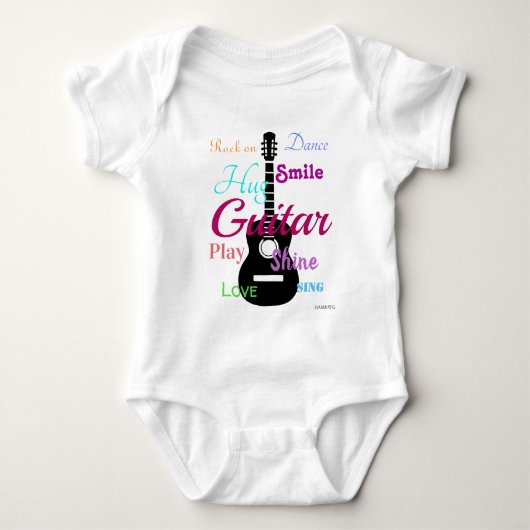 Body HAMbyWG - T Shirt - Multi-Couleur - Guitare (Devant)