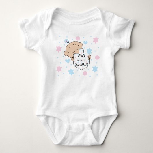 Body Hanoukka Costume de Jersey pour fille de bébé (Devant)