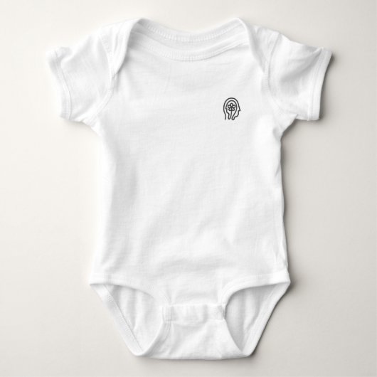 Body Happier Vie Logo Bodysuit bébé (Devant)