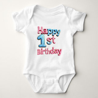 Body Happy 1st Birthday - Happy 1st Birthday Greeting 