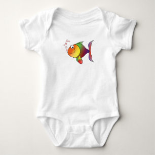 Body Happy Fish Baby Tee