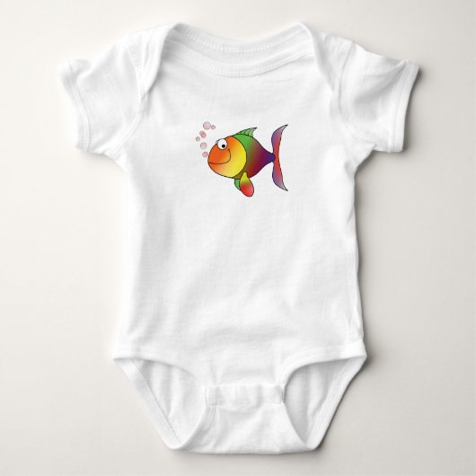 Body Happy Fish Baby Tee (Devant)