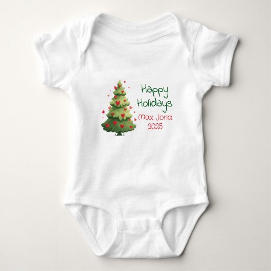 Body Happy Holidays 2025, Christmas Tree, Personalized  (Devant)