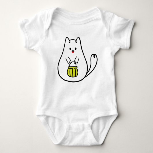 Body Happy Kitty Baby Bodysuit (Devant)