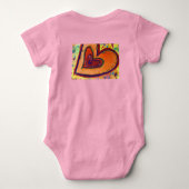 Body Happy Love Hearts Art Custom T-Shirt (Dos)