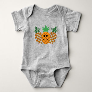 Body Happy Pineapple Design - Bodysuit Baby Jersey