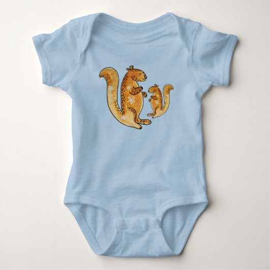 Body Happy Squirrel Baby Bodysuit (Devant)