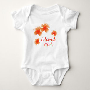 Body Hawaiian Island Girl Floral Luau nourrissons