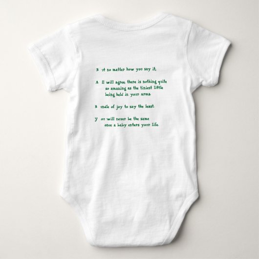 Body HÉ BÉBÉ ! onesy (Dos)