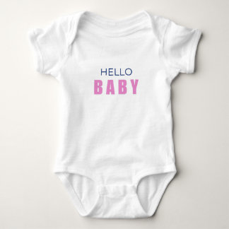 Body Hello Baby Minimal Girl Bodysuit