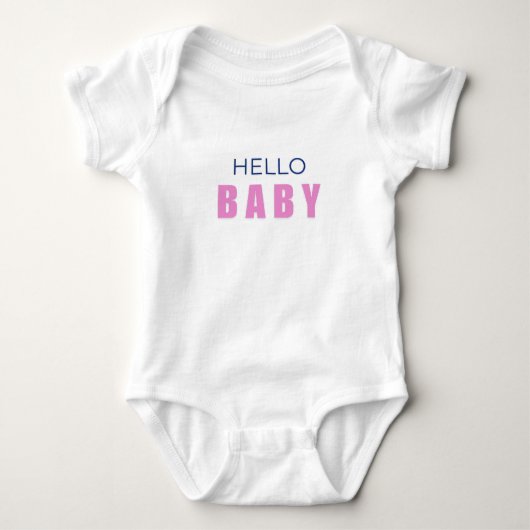 Body Hello Baby Minimal Girl Bodysuit (Devant)