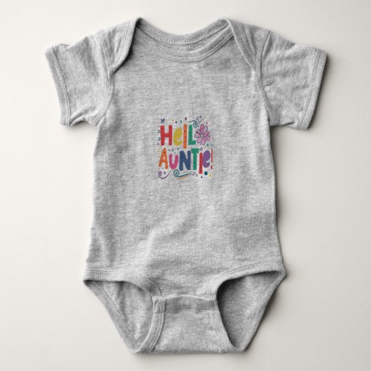 Body Hello Tante costume pour bébé (Devant)