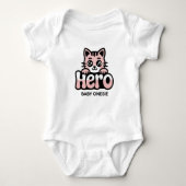 Body Hero Cat Baby Bodysuit (Devant)