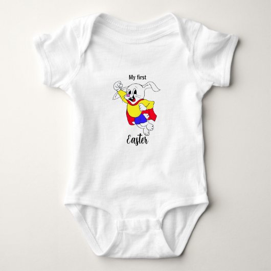 Body Héros de lapin de Pâques Bodysuit bébé (Devant)
