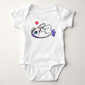 Body Heure du repas de licorne de bébé - pourpre (Devant)