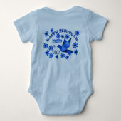 Body HEUREUSE NOUVELLE ANNÉE MOM & DAD 2023, Costume bé (Dos)