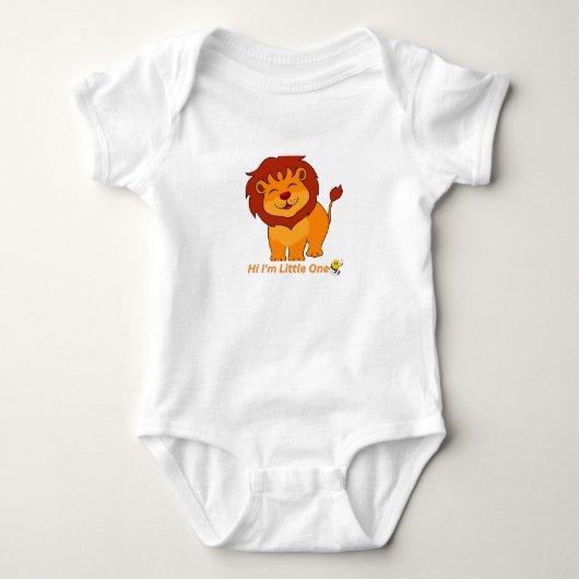 Body Hi I'm Little One – Cute Baby Lion Kids (Devant)
