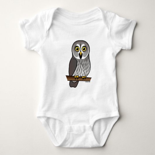Body Hibou de grand gris mignon (Devant)