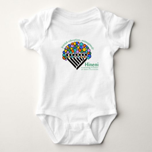 Body Hineni Learning Center Babies' Bodysuit - White (Devant)