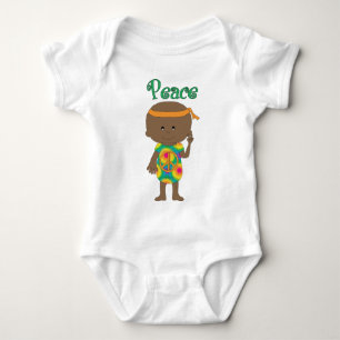 Body Hippie Baby Peace Africain-Américain