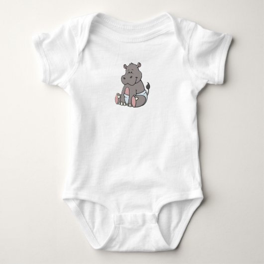Body Hippo bébé personnalisable (Devant)