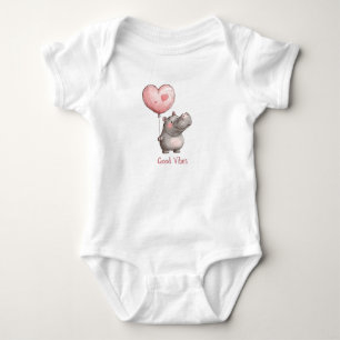 Body Hippopotame Heureux Bonnes Vibrations Ballon en Fo
